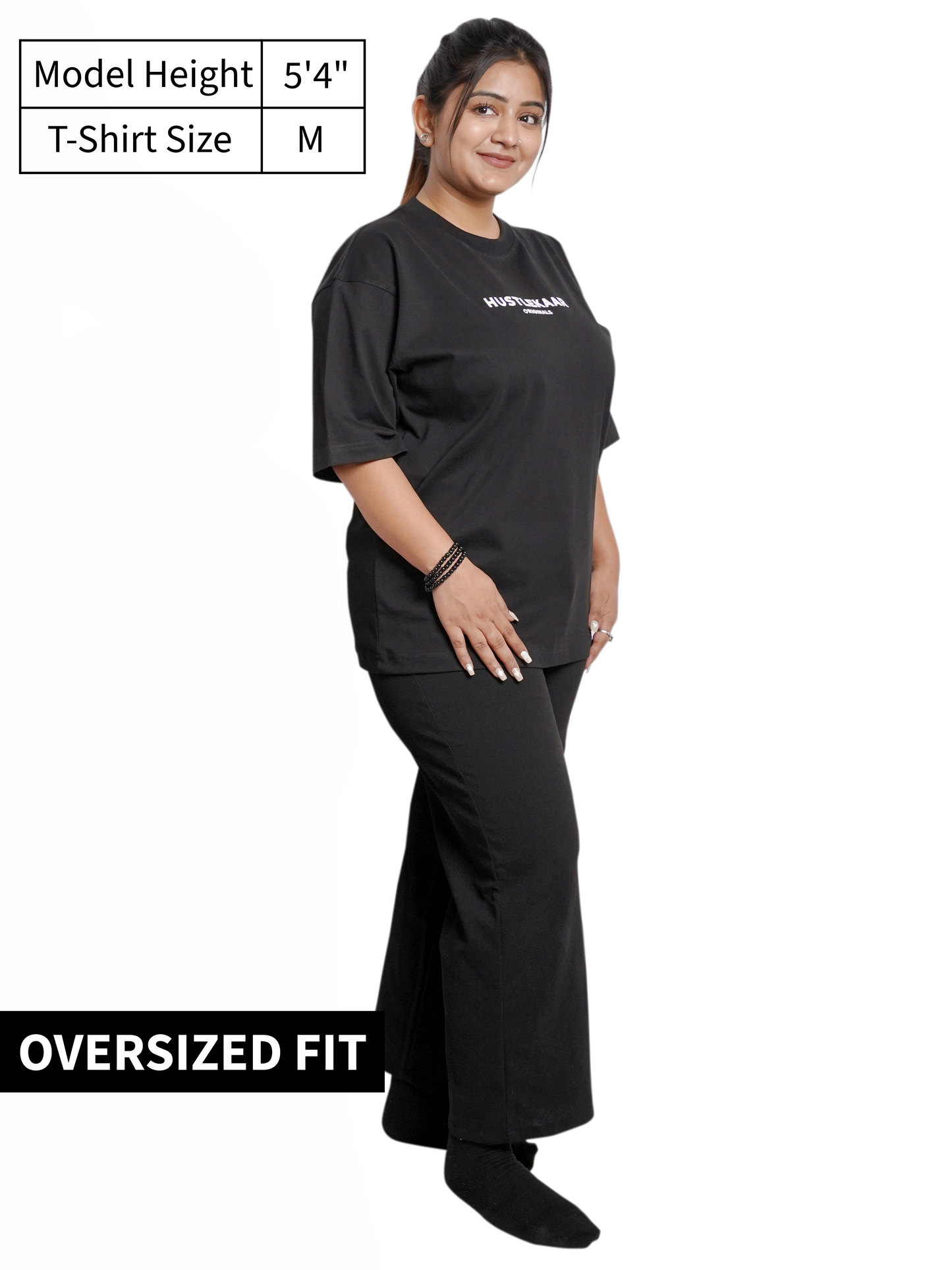 Black Everyday Oversized T-shirt