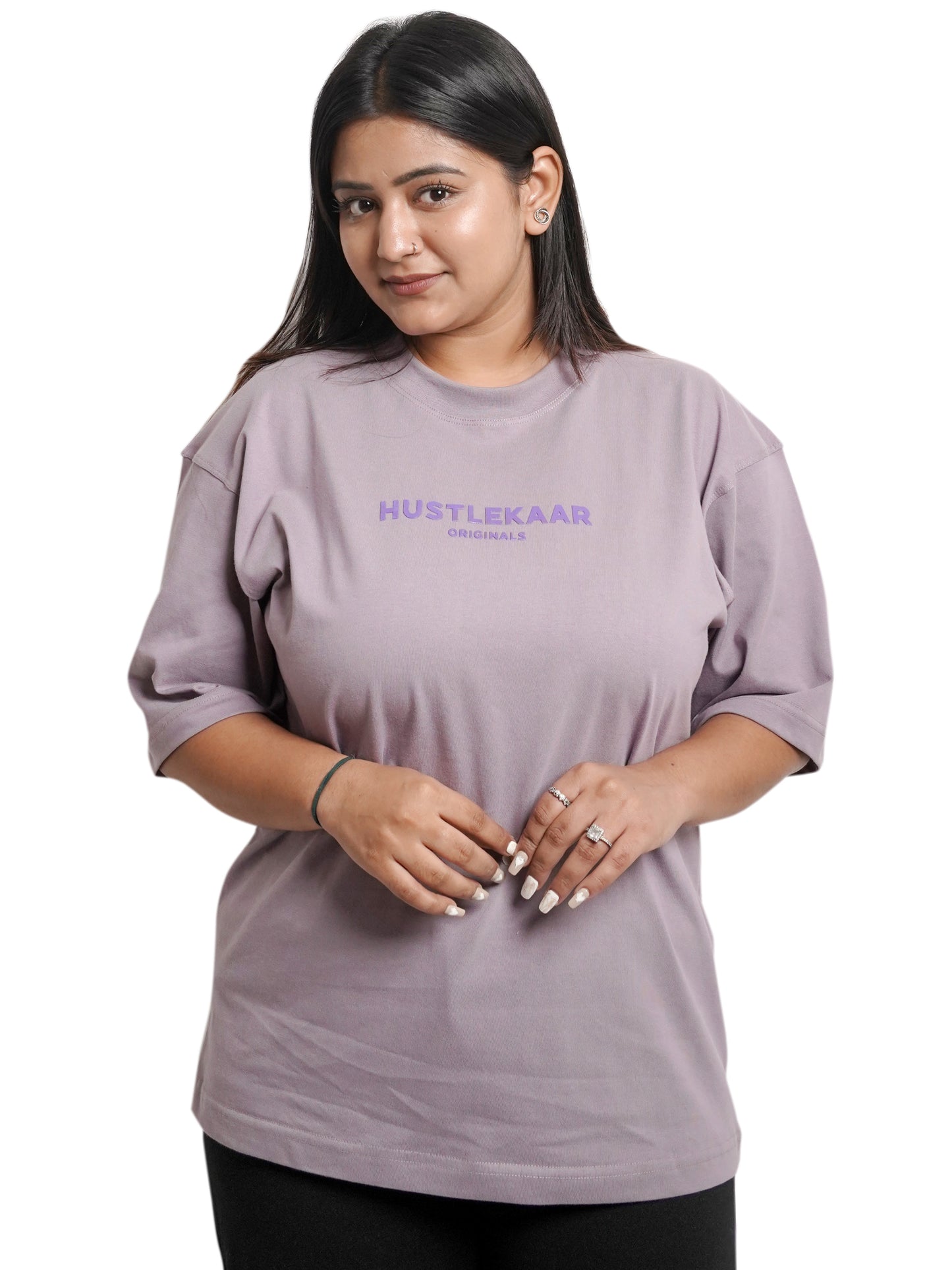 Premium Purple Essential Oversized T-shirt