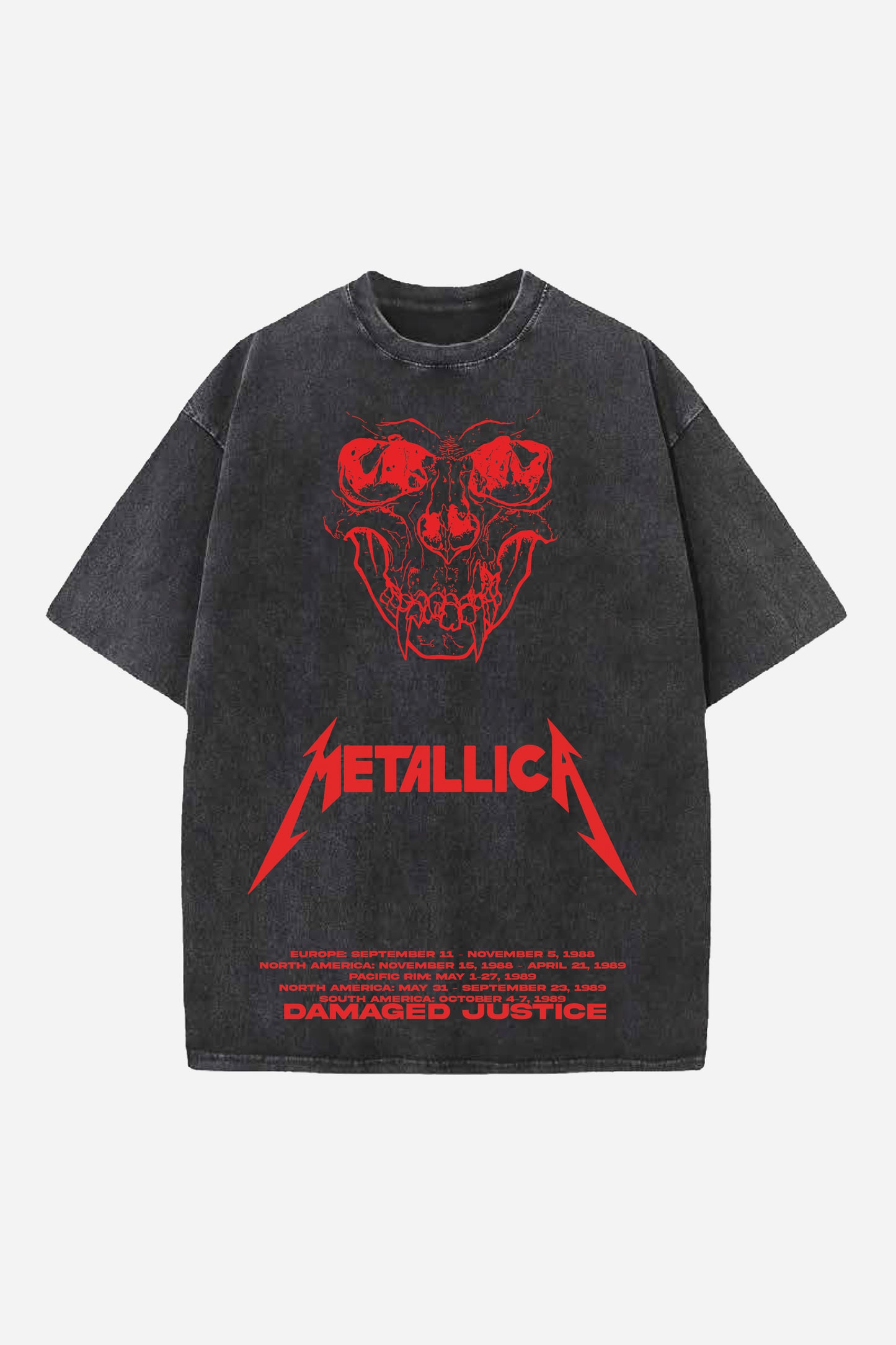 Metallica Designed Vintage Oversized T-shirt