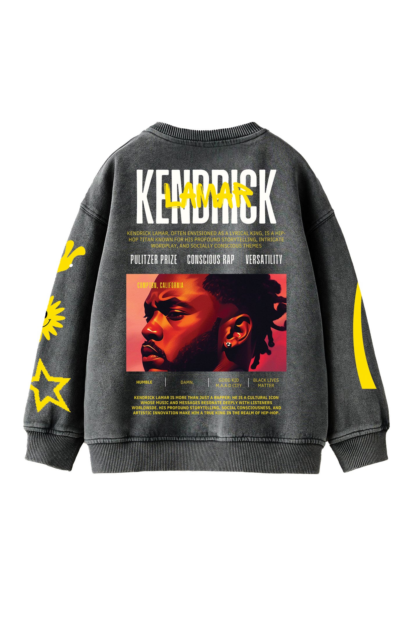 Kendrick Lamar Designed Oversized Sweatshirt