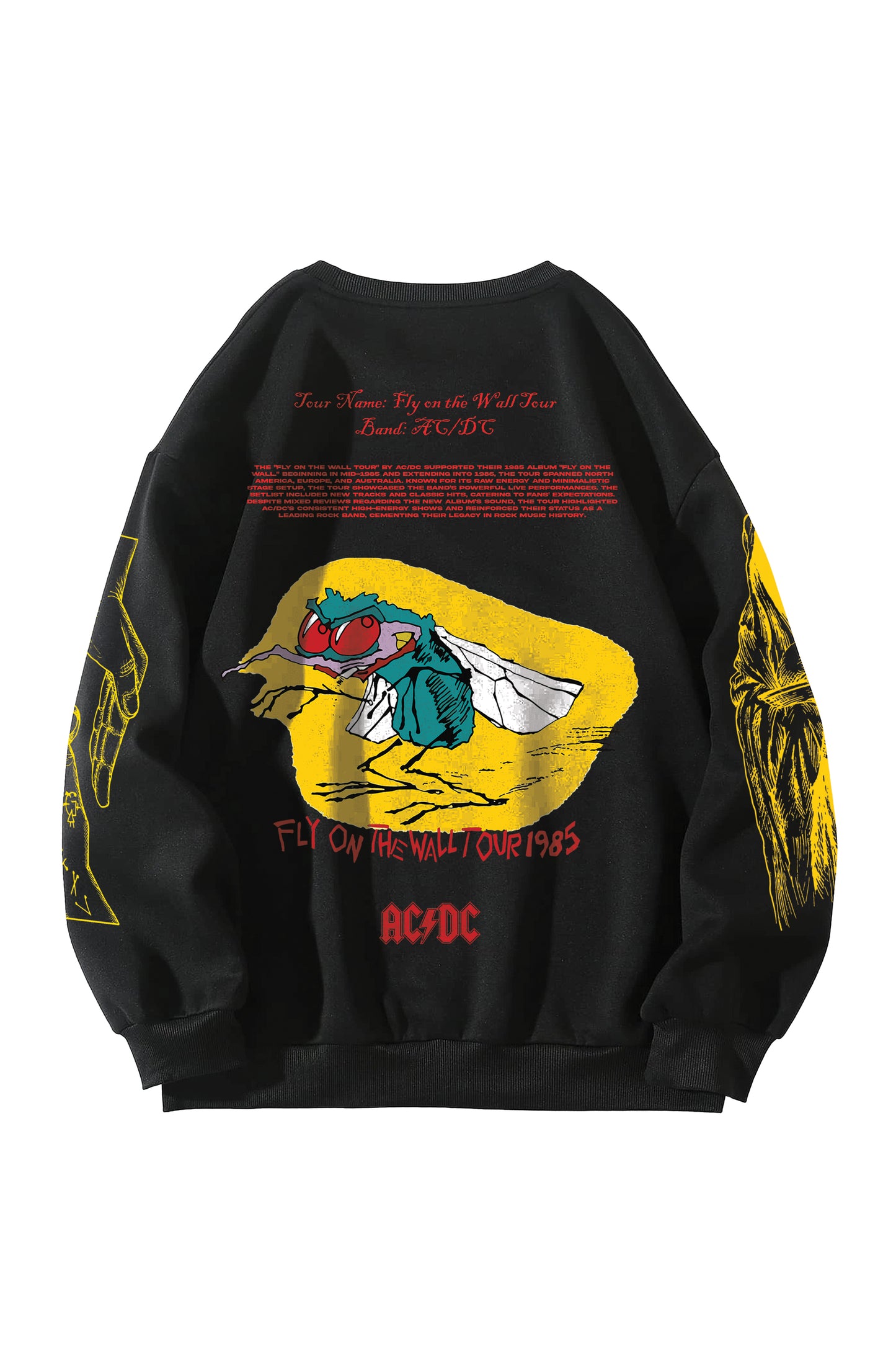ACDC Designed Oversized Sweatshirt