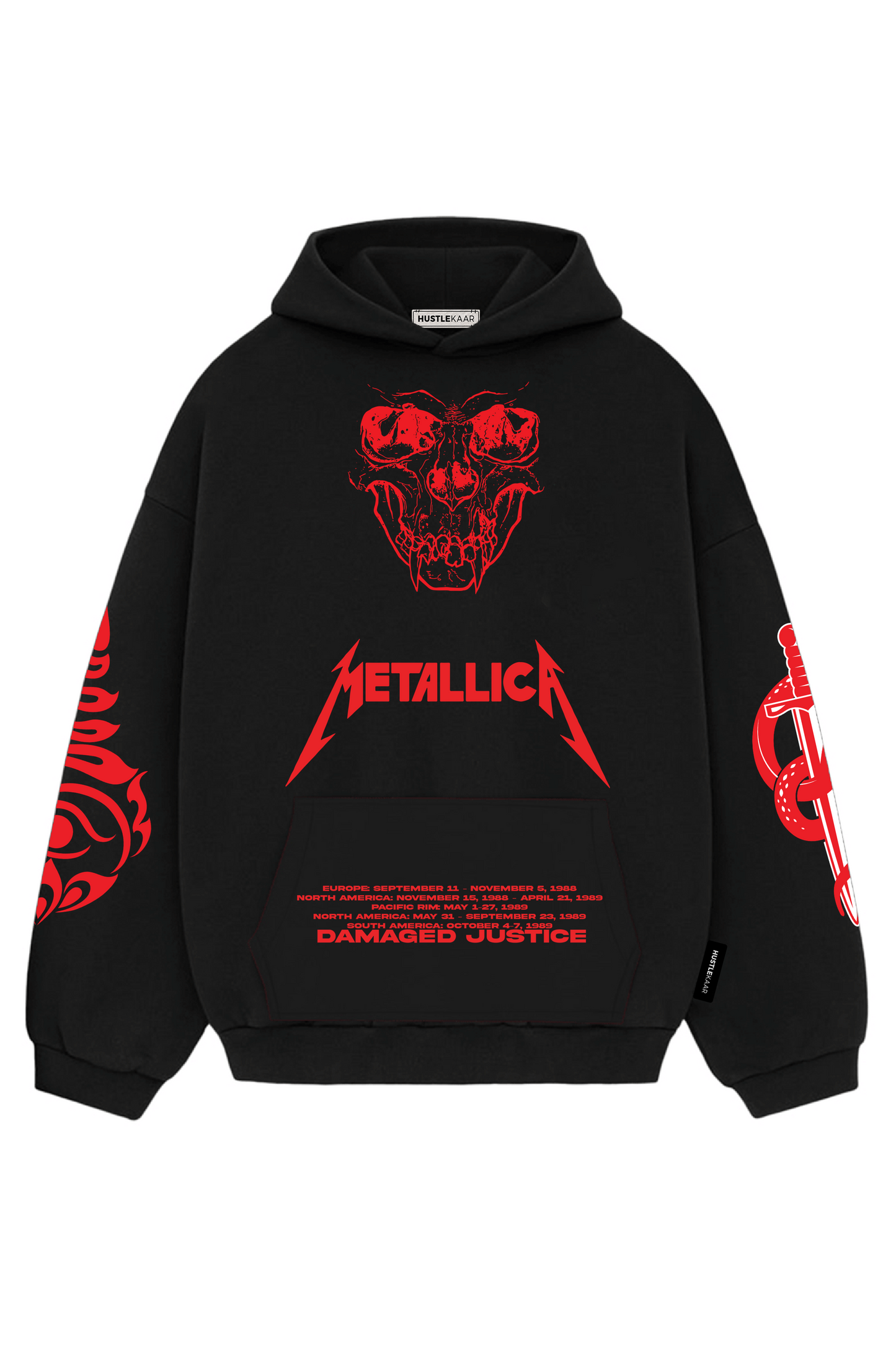 Metallica Designed Oversized Hoodie