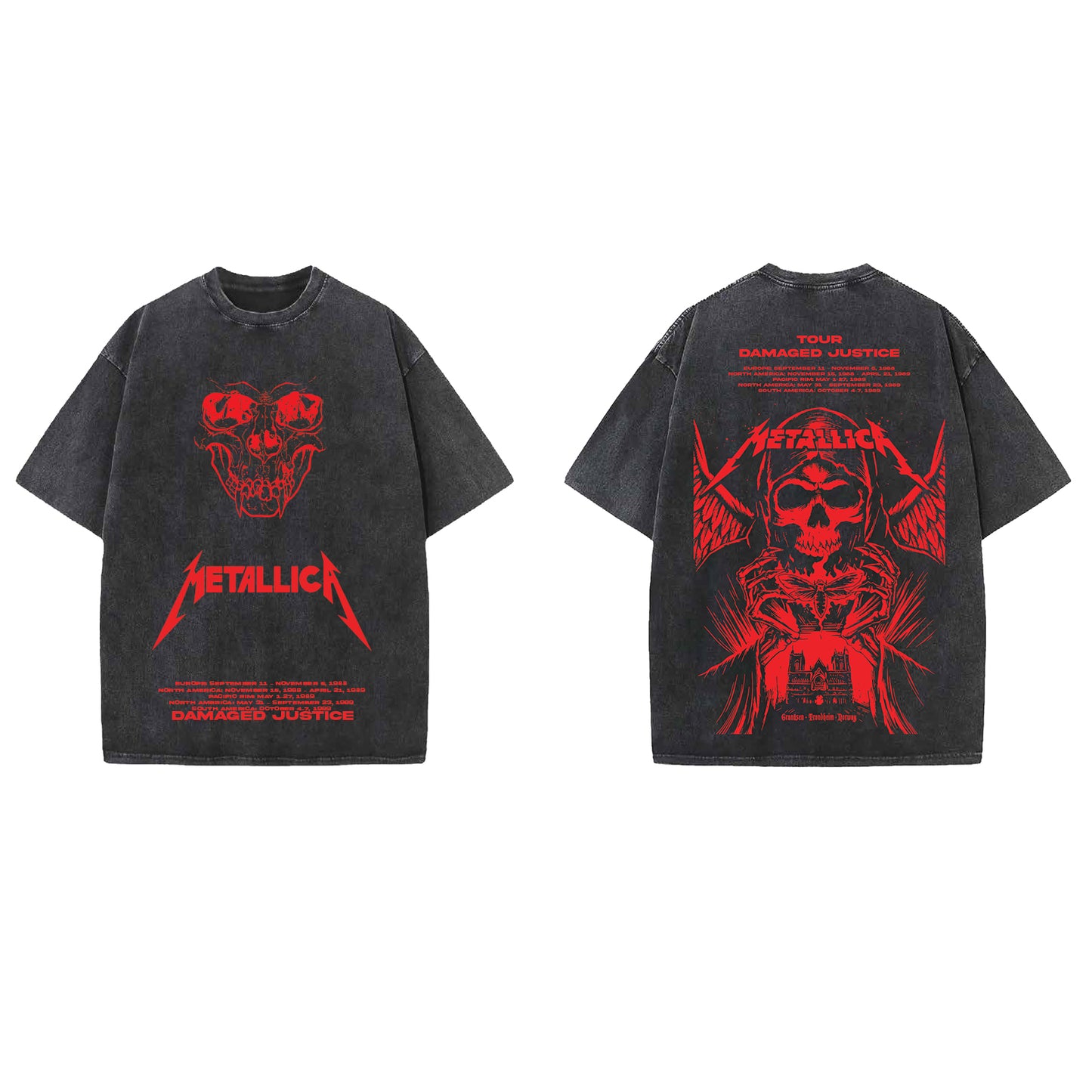 Metallica Designed Vintage Oversized T-shirt
