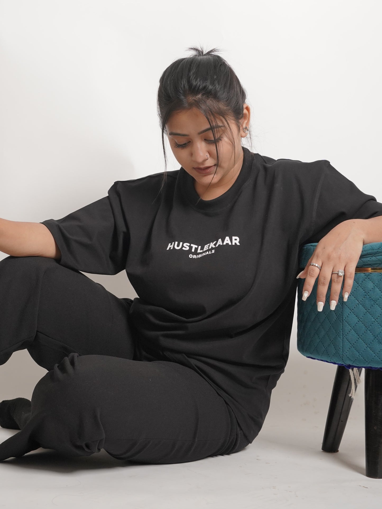 Black Everyday Oversized T-shirt