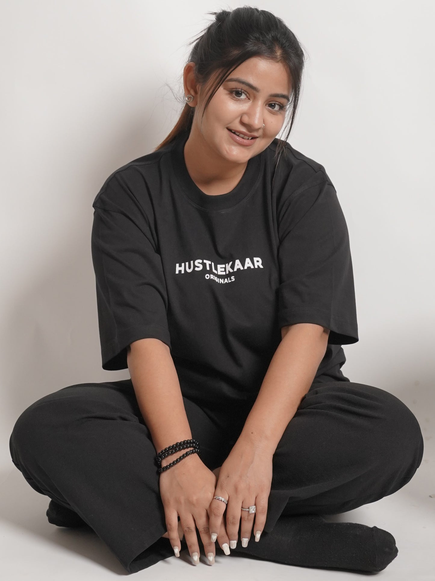 Black Everyday Oversized T-shirt
