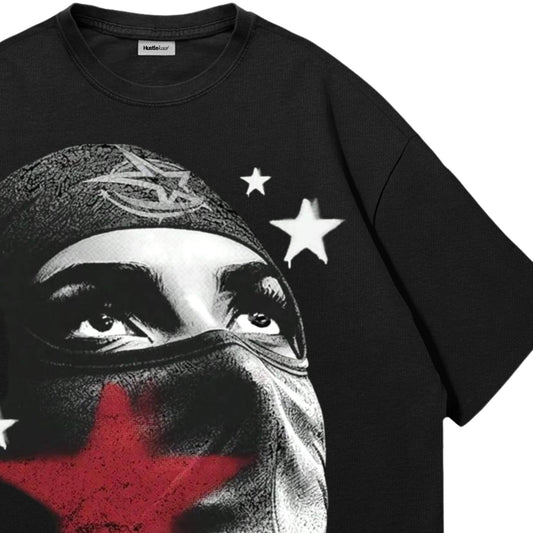 Starlight Heavyweight Oversized Tee - Black