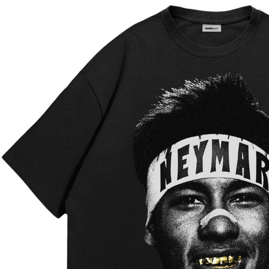 Neymar Heavyweight Oversized Tee - Black