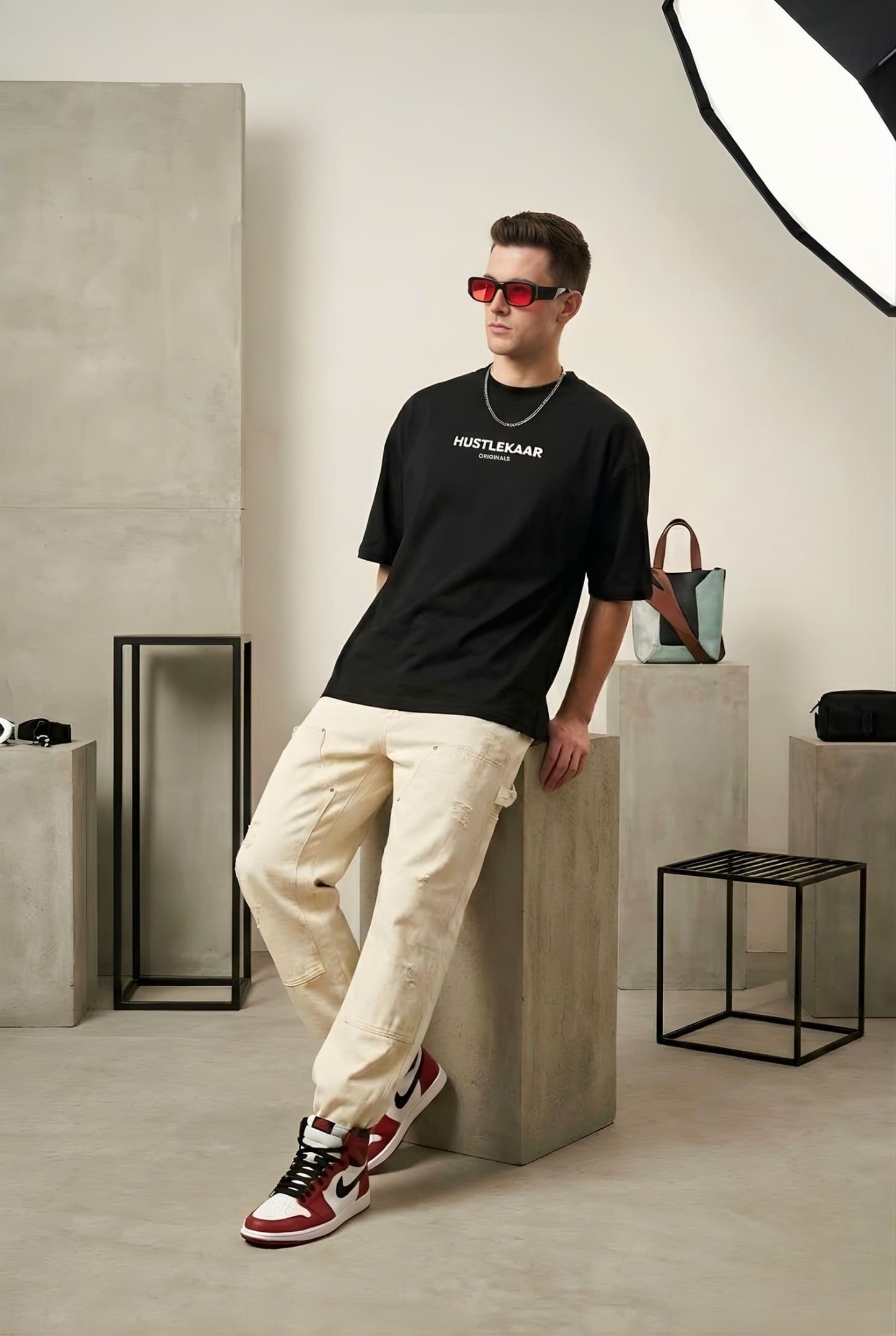 Premium Black Essential Oversized T-shirt