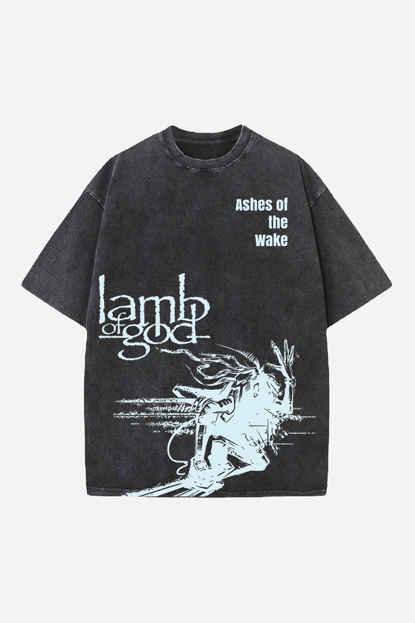 Lamb Of God Designed Vintage Oversized T-shirt
