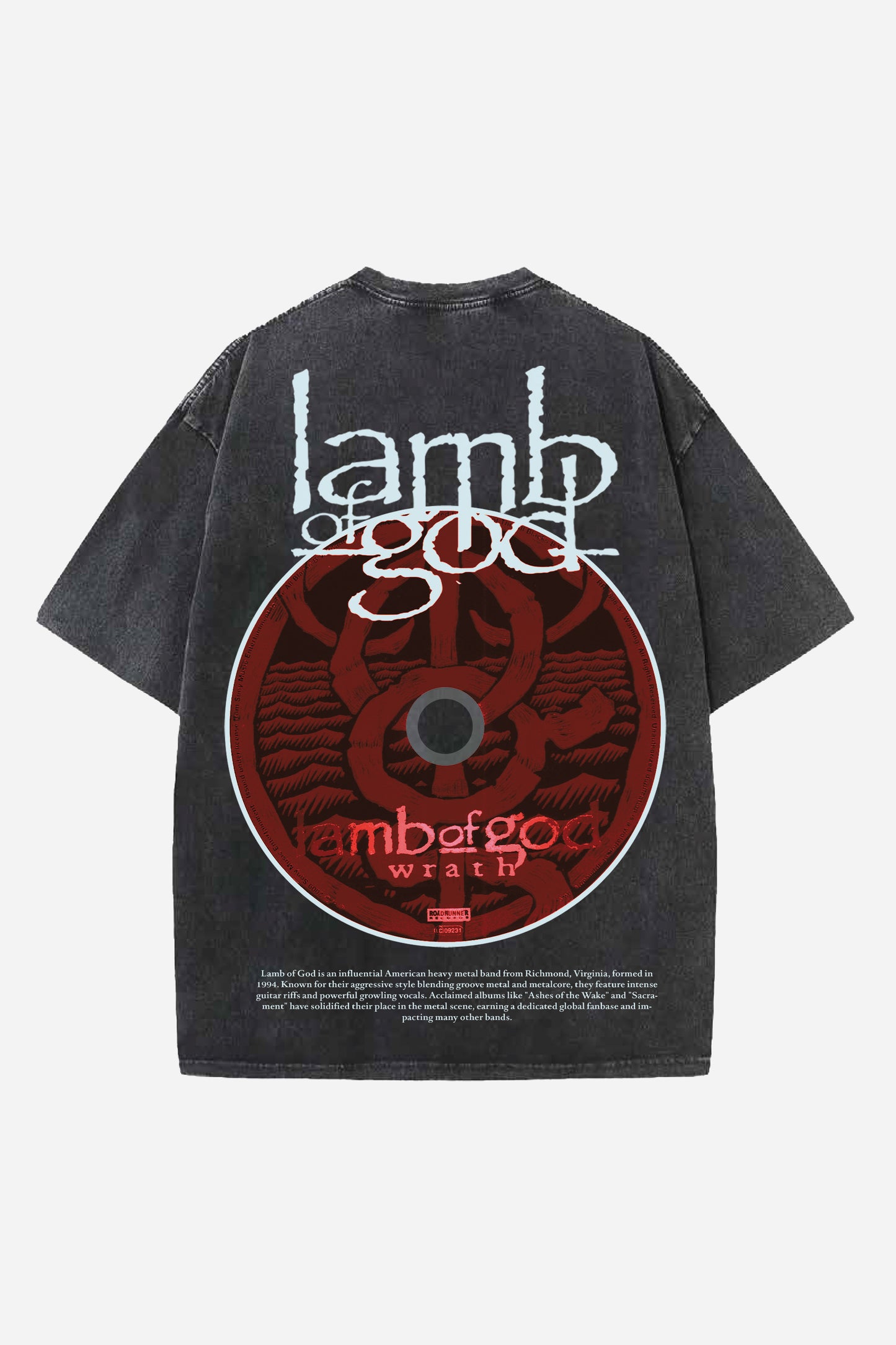 Lamb Of God Designed Vintage Oversized T-shirt