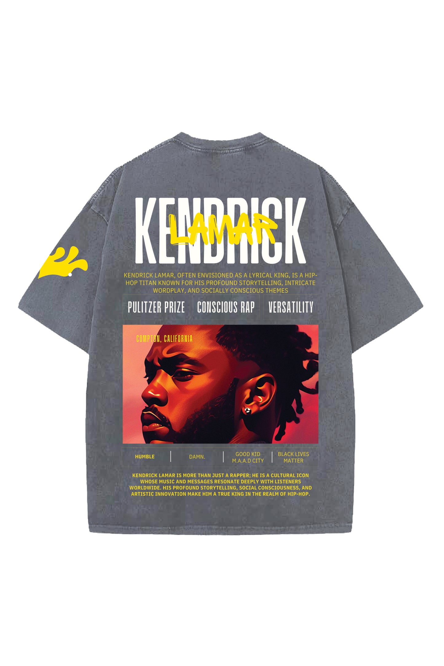 Kendrick Lamar Designed Oversized T-shirt