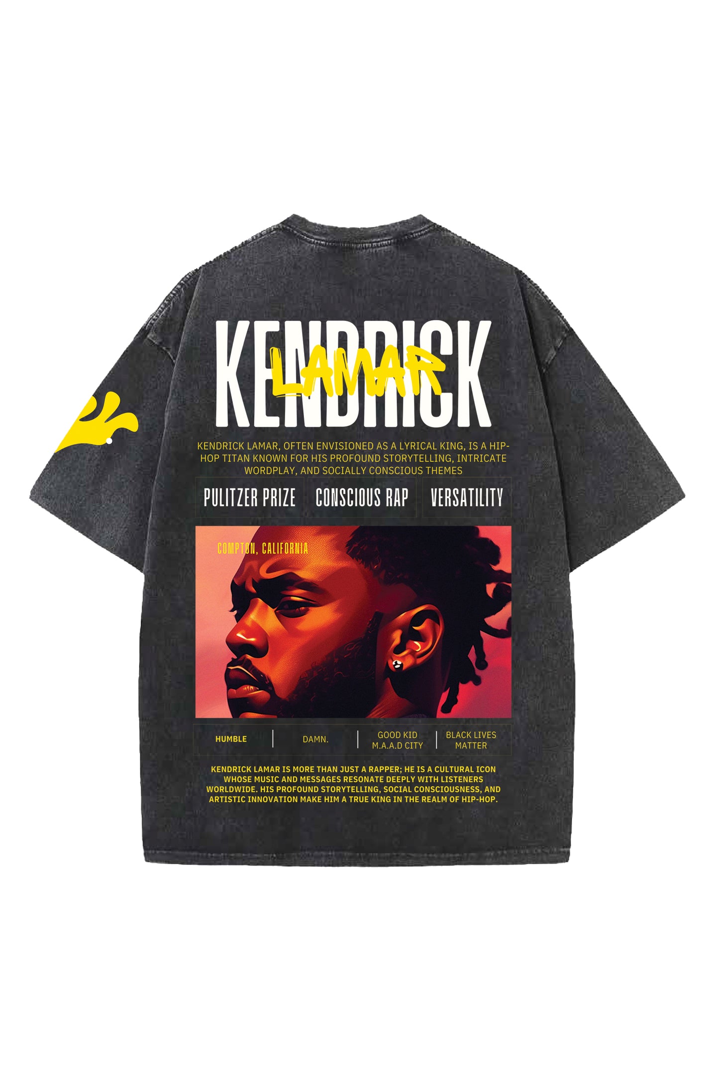 Kendrick Lamar Designed Oversized T-shirt
