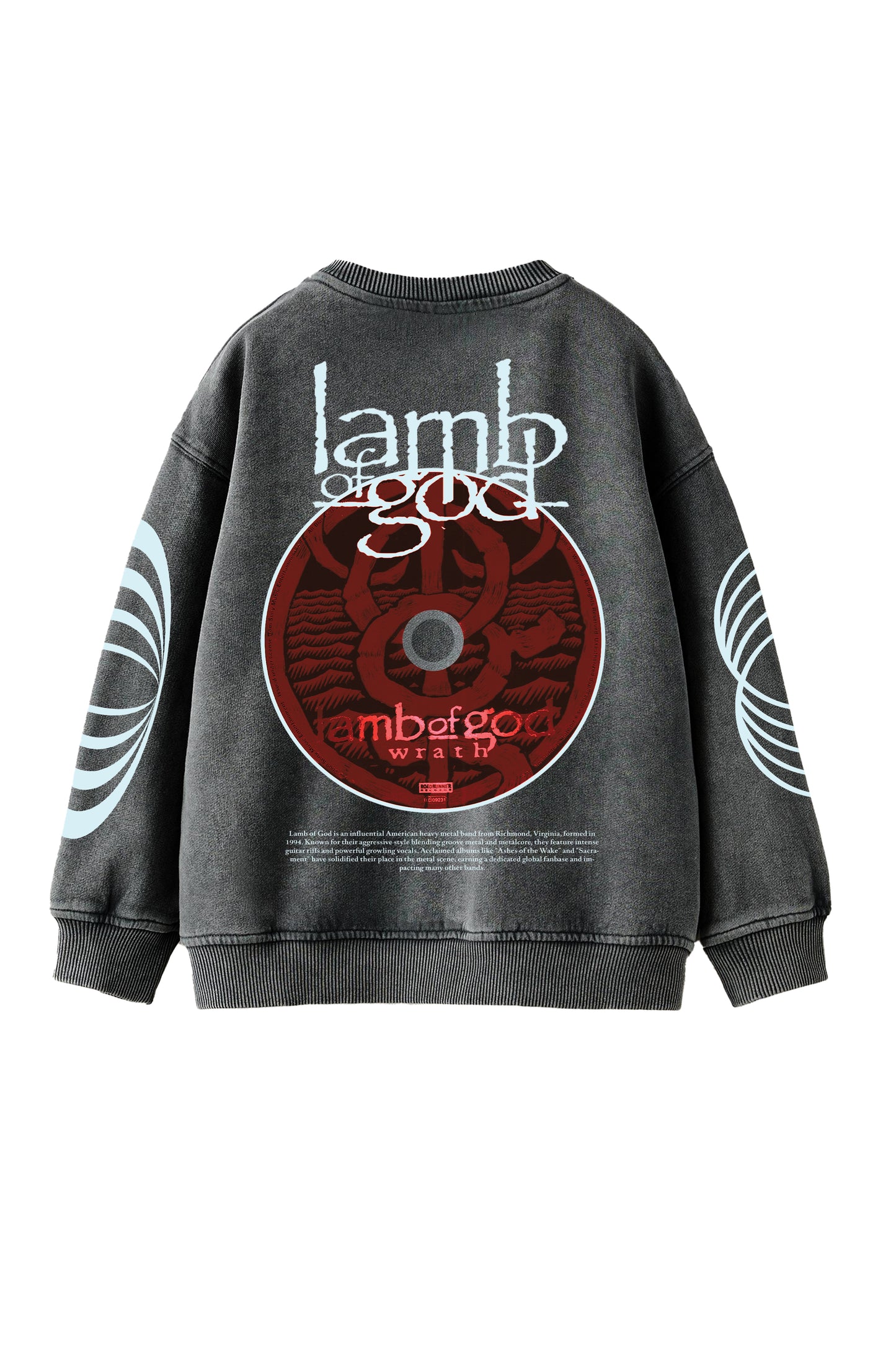 Lamb Of God Designed Oversized Sweatshirt