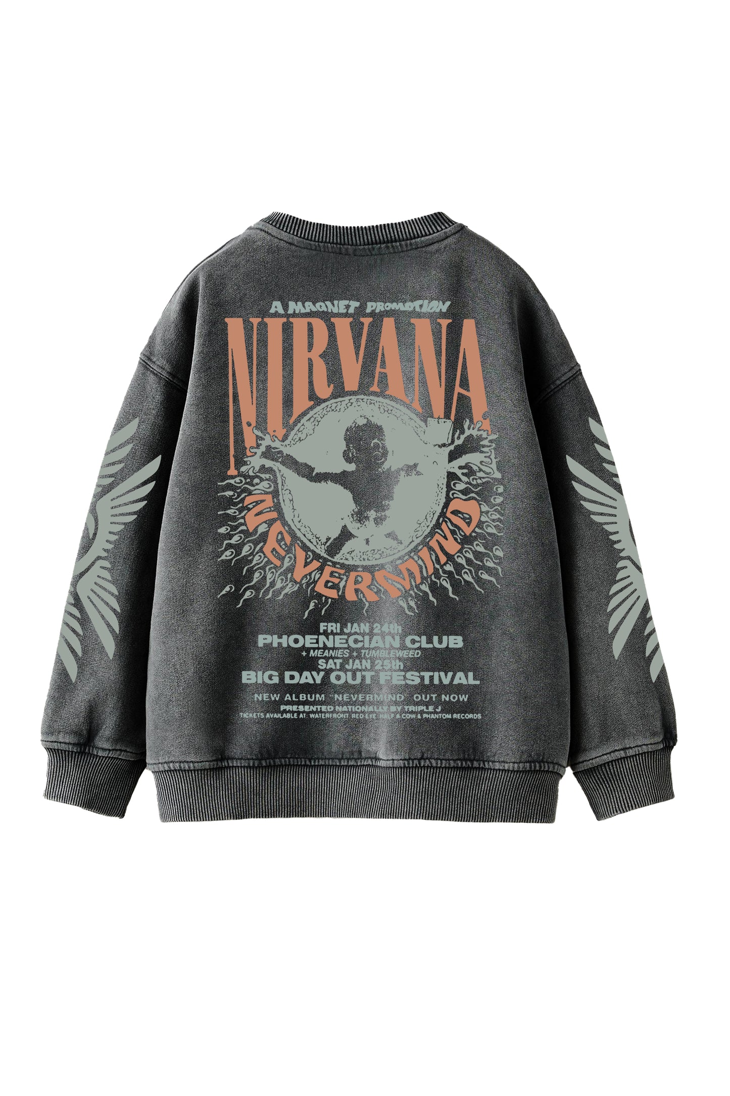 Nirvana Designed Oversized Sweatshirt