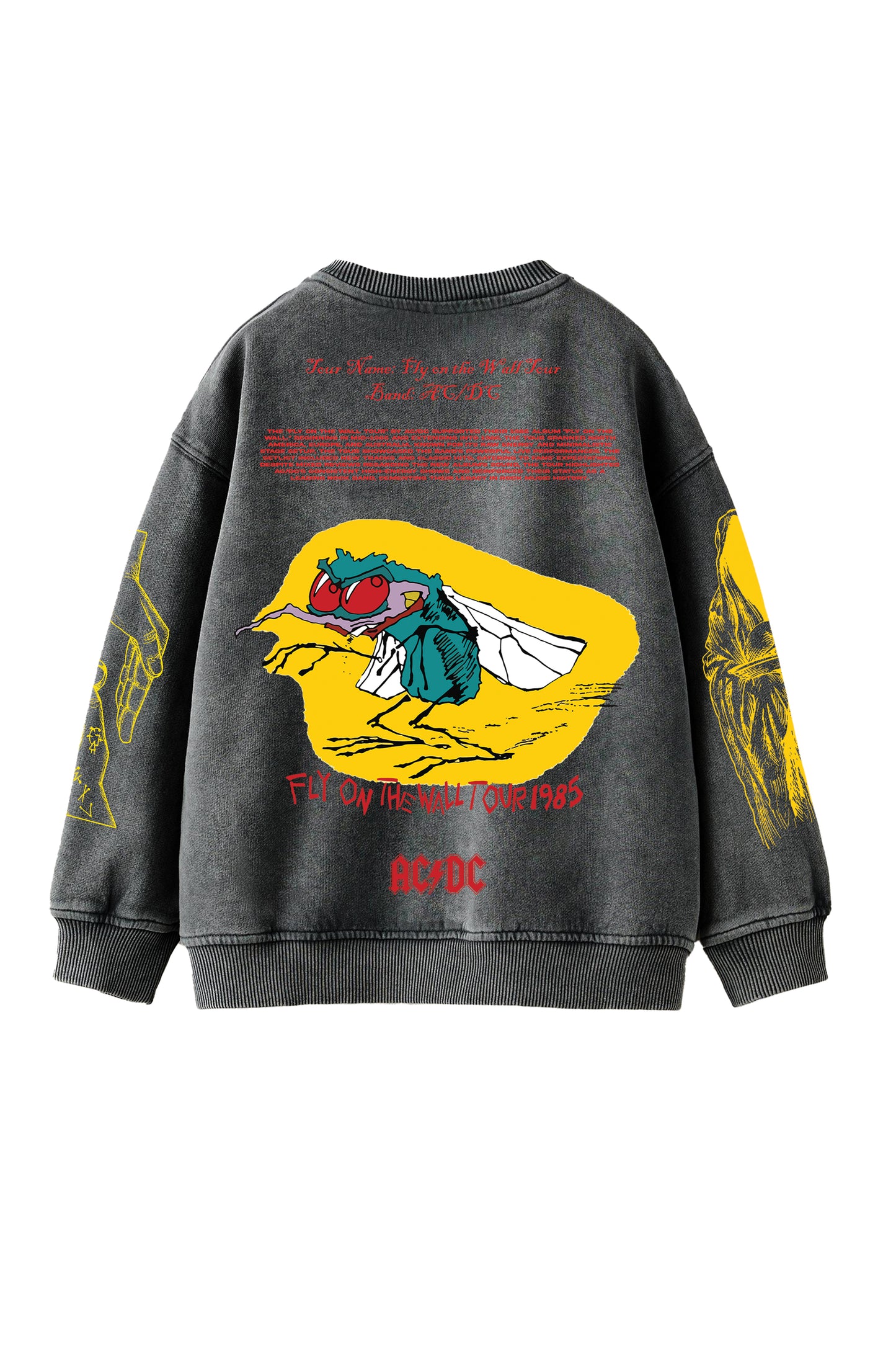 ACDC Designed Oversized Sweatshirt
