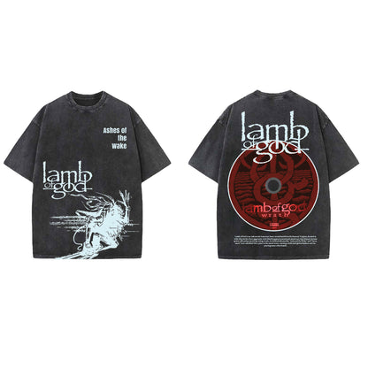 Lamb Of God Designed Vintage Oversized T-shirt