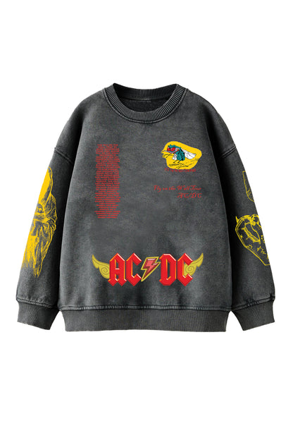 ACDC Designed Oversized Sweatshirt