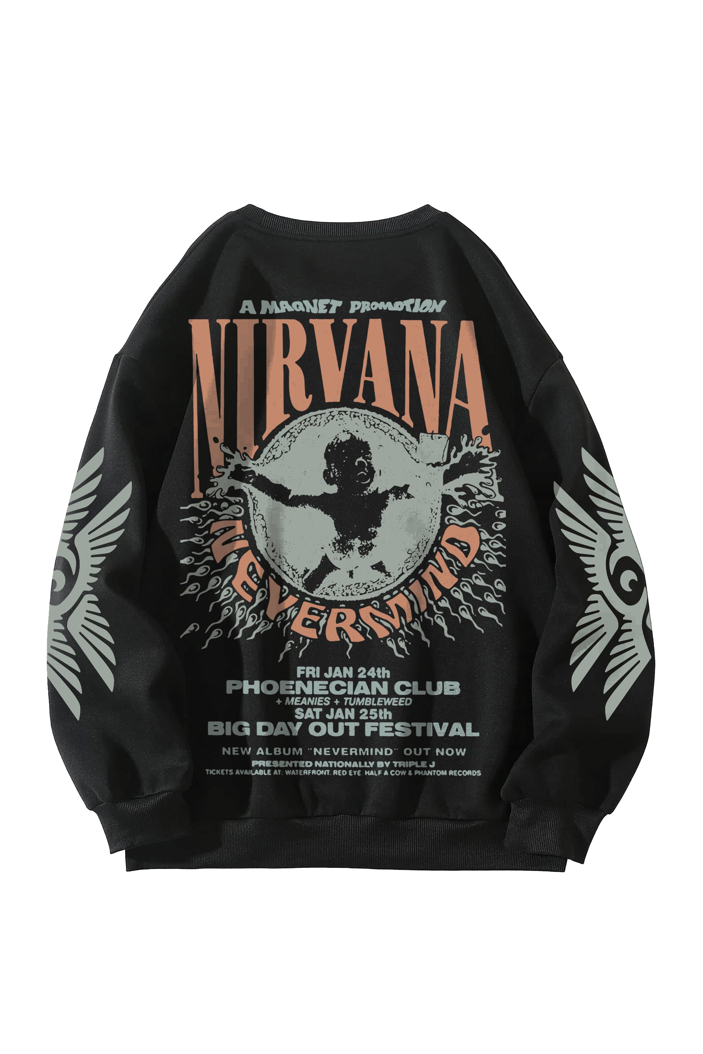 Nirvana Designed Oversized Sweatshirt – HUSTLEKAAR