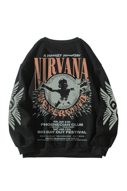 Nirvana Designed Oversized Sweatshirt