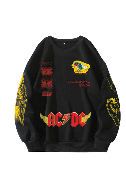 ACDC Designed Oversized Sweatshirt