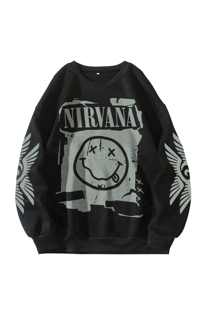 Nirvana Designed Oversized Sweatshirt