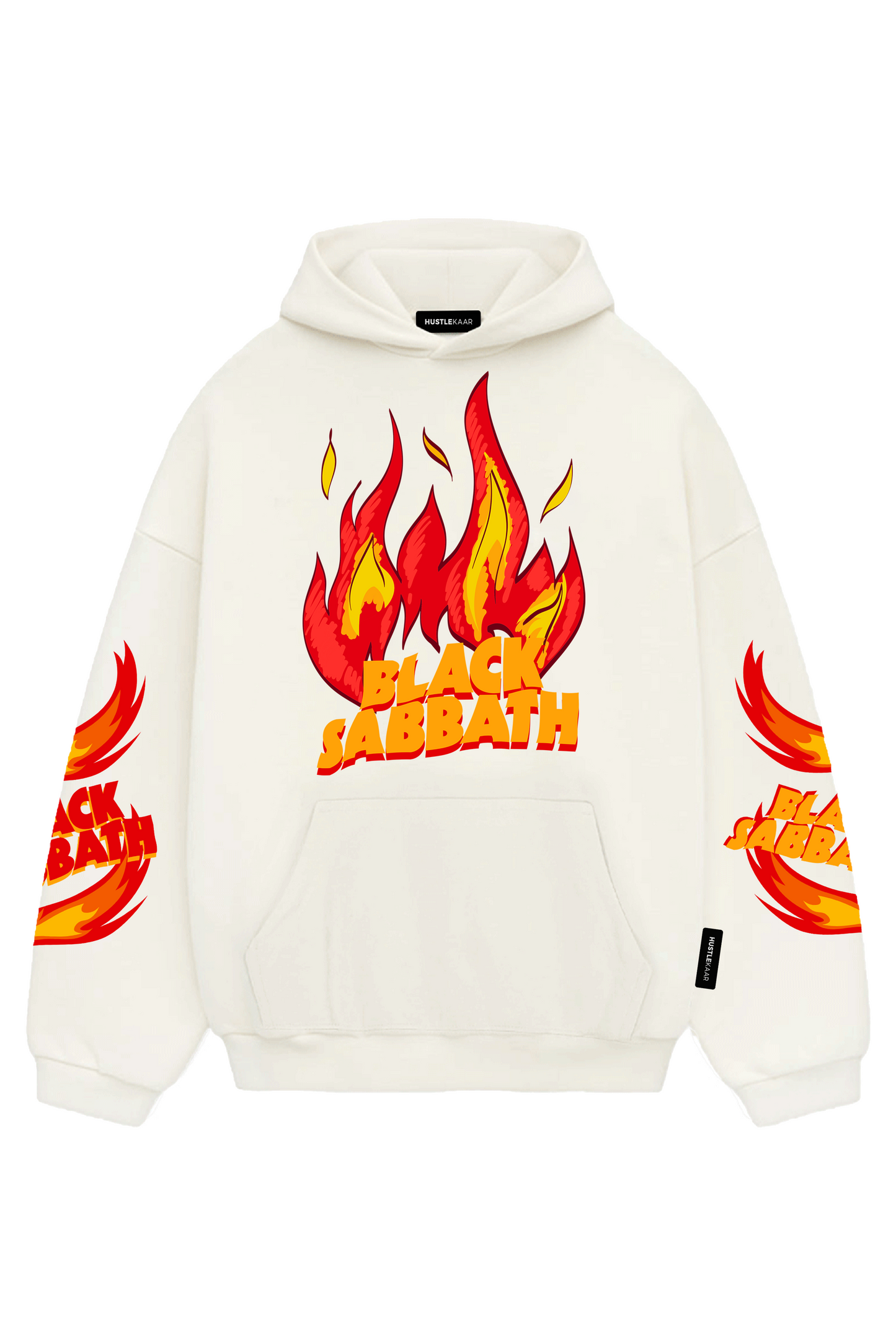 Black Sabbath Fire Oversized Hoodie