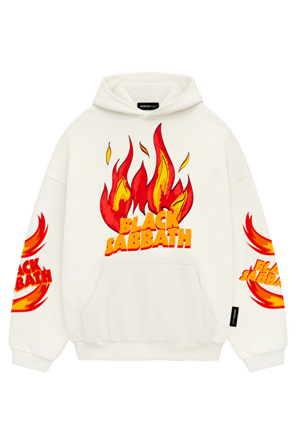 Black Sabbath Fire Oversized Hoodie