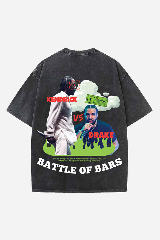 Drake  vs Kendrick Designed Oversized T-shirt