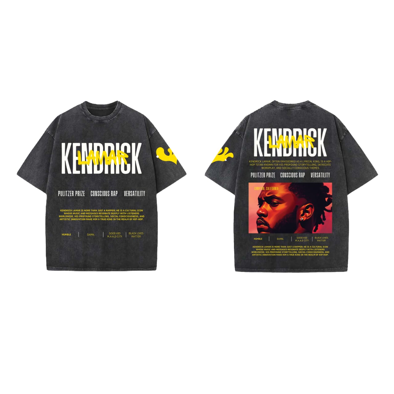 Kendrick Lamar Designed Oversized T-shirt