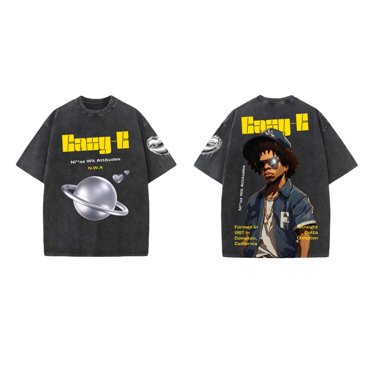 Eazy E Designed Oversized T-shirt