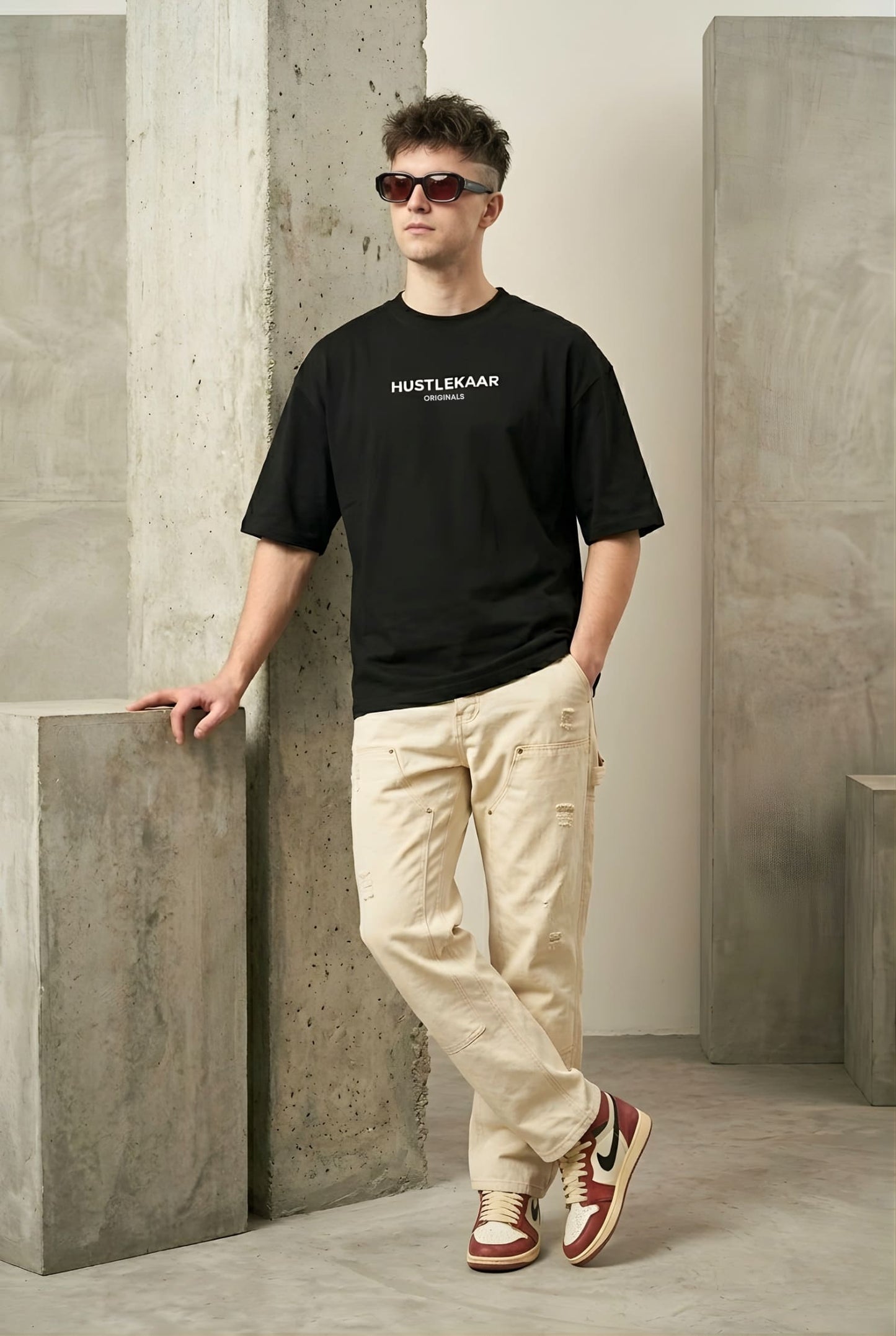 Premium Black Essential Oversized T-shirt