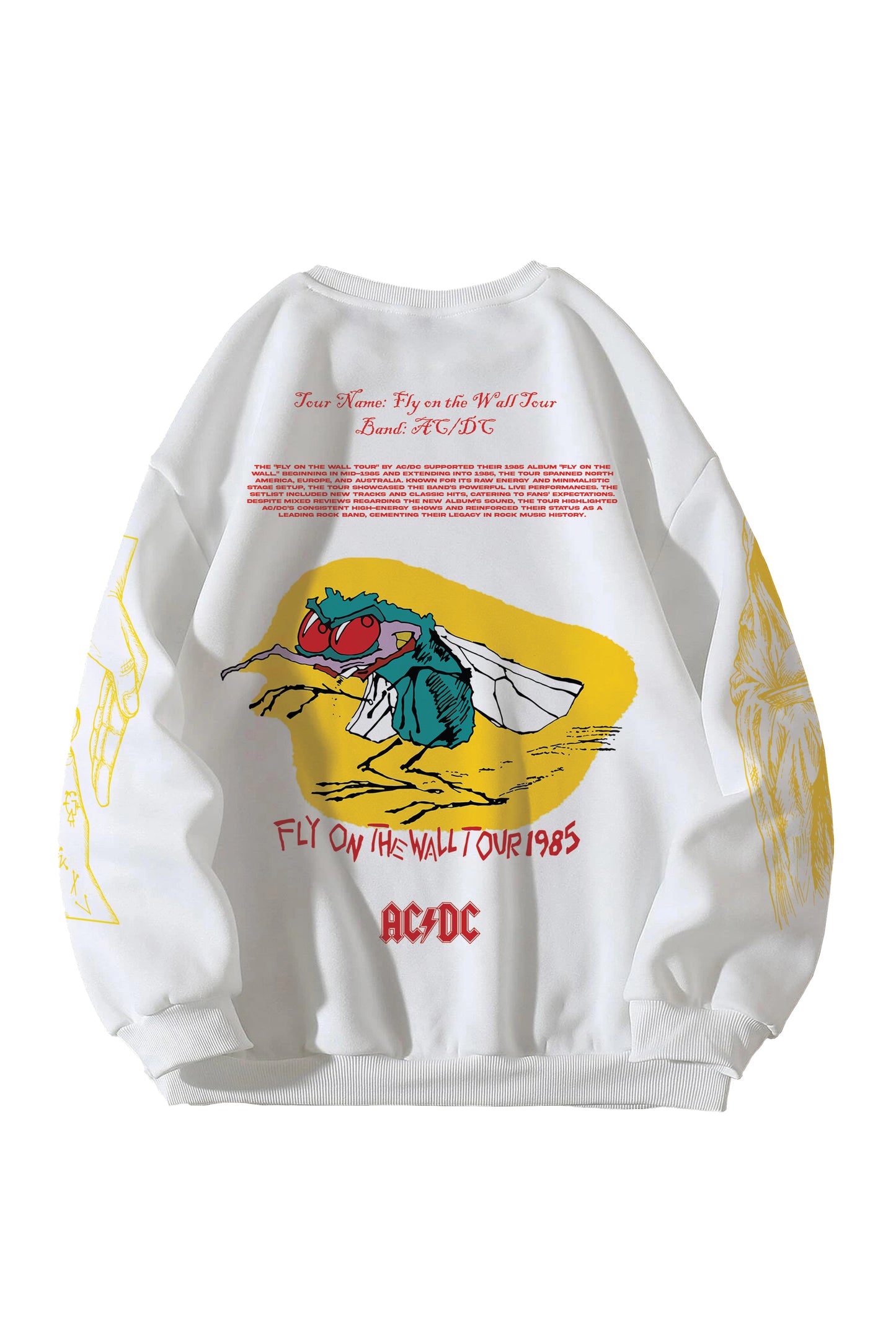 ACDC Designed Oversized Sweatshirt