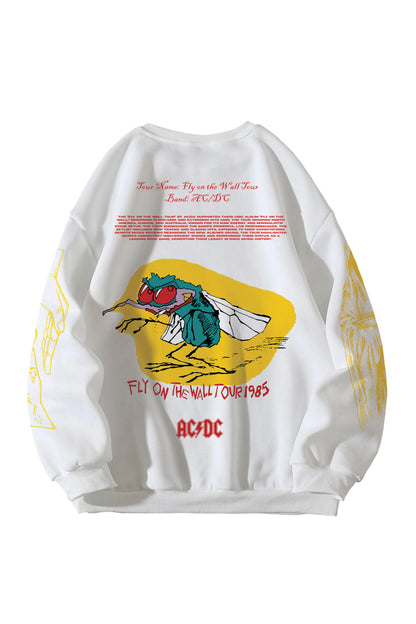 ACDC Designed Oversized Sweatshirt
