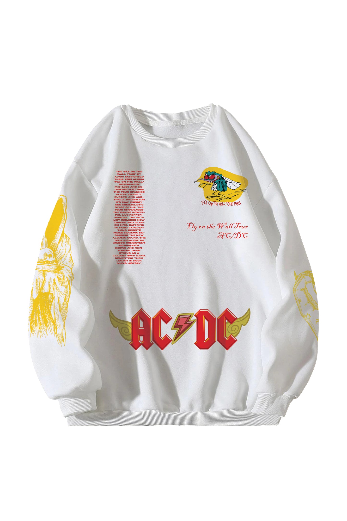 ACDC Designed Oversized Sweatshirt