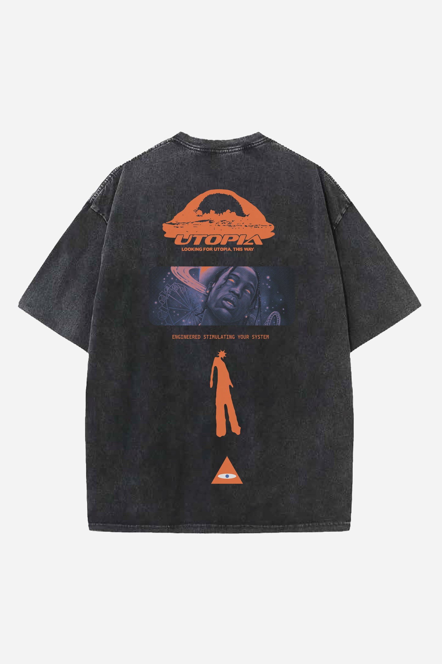 Utopia Designed Oversized T-shirt