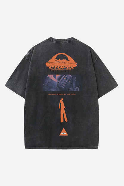 Utopia Designed Oversized T-shirt