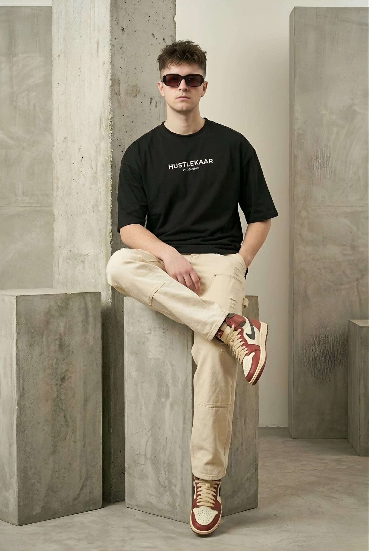 Premium Black Essential Oversized T-shirt