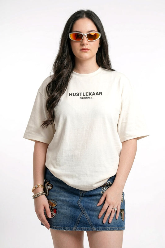 Premium Off-White Essential Oversized T-shirt