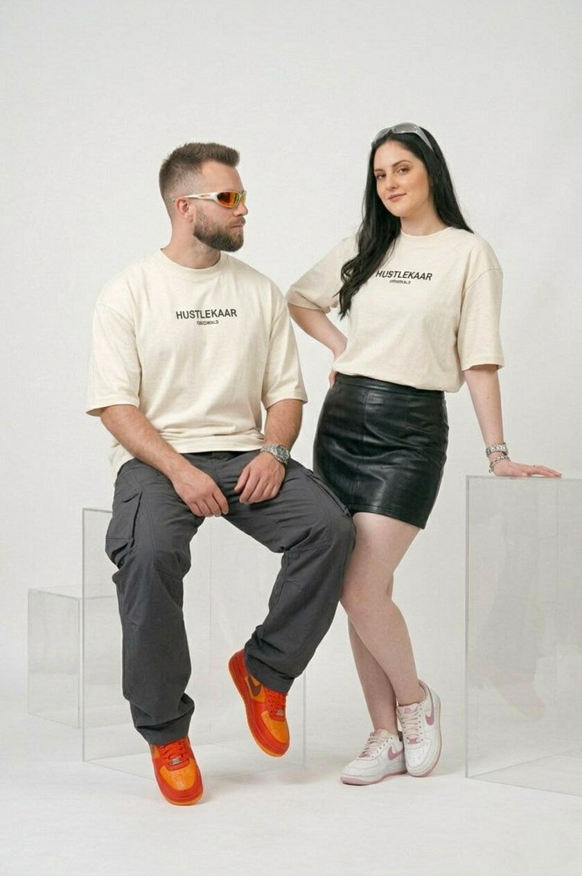 Premium Off-White Essential Oversized T-shirt