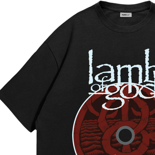 Lamb Of God Heavyweight Oversized Tee - Black