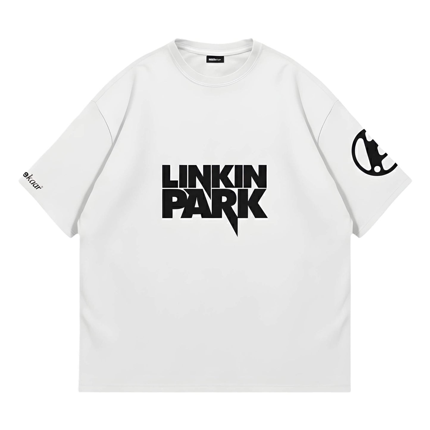 Linkin Park From Zero Emily Armstrong Oversized White T-shirt - Front View