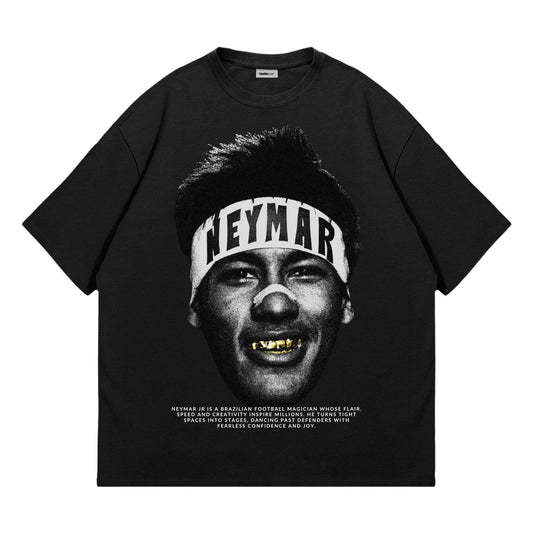 Neymar Heavyweight Oversized Tee - Black