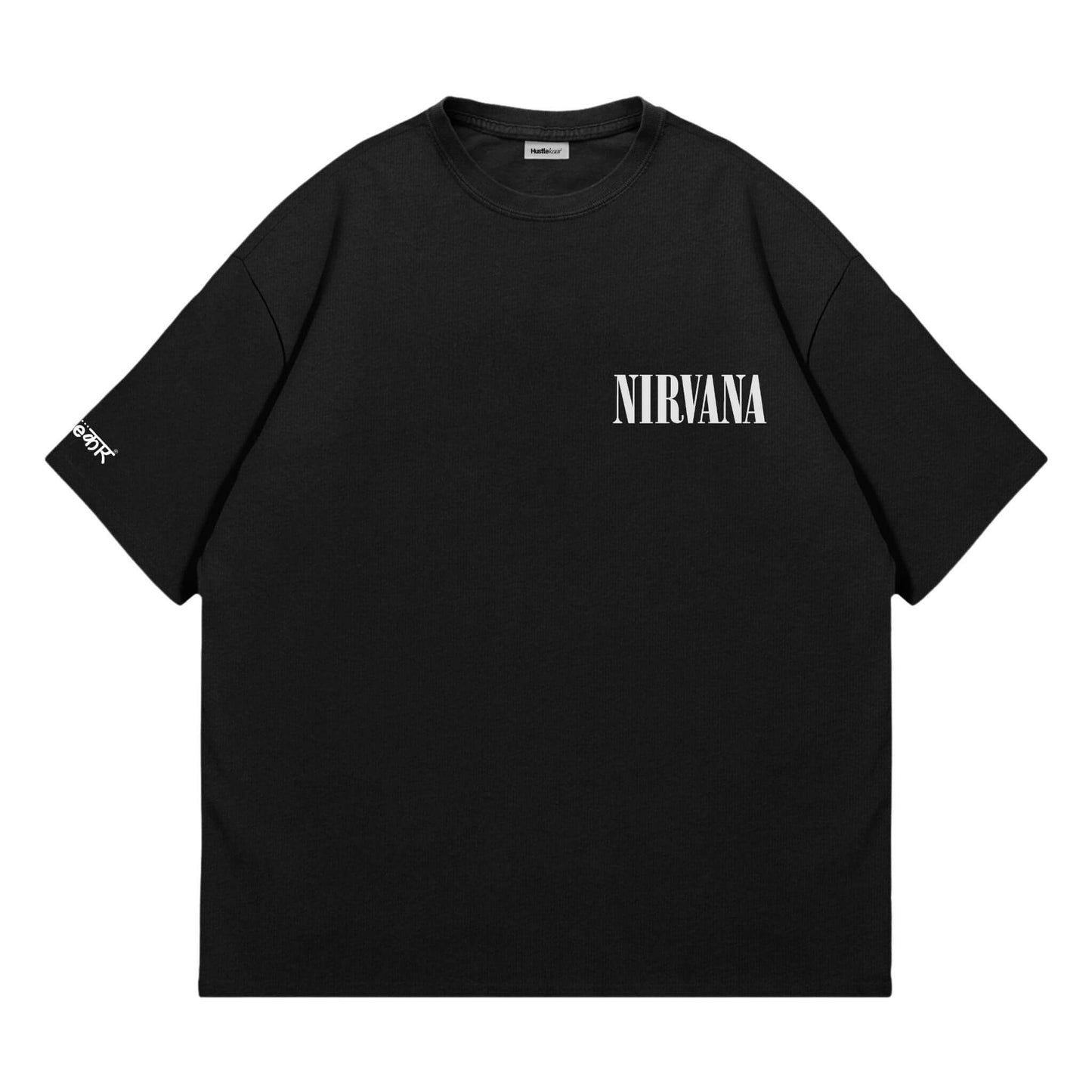 Nirvana Nevermind Heavyweight Oversized Tee - Black