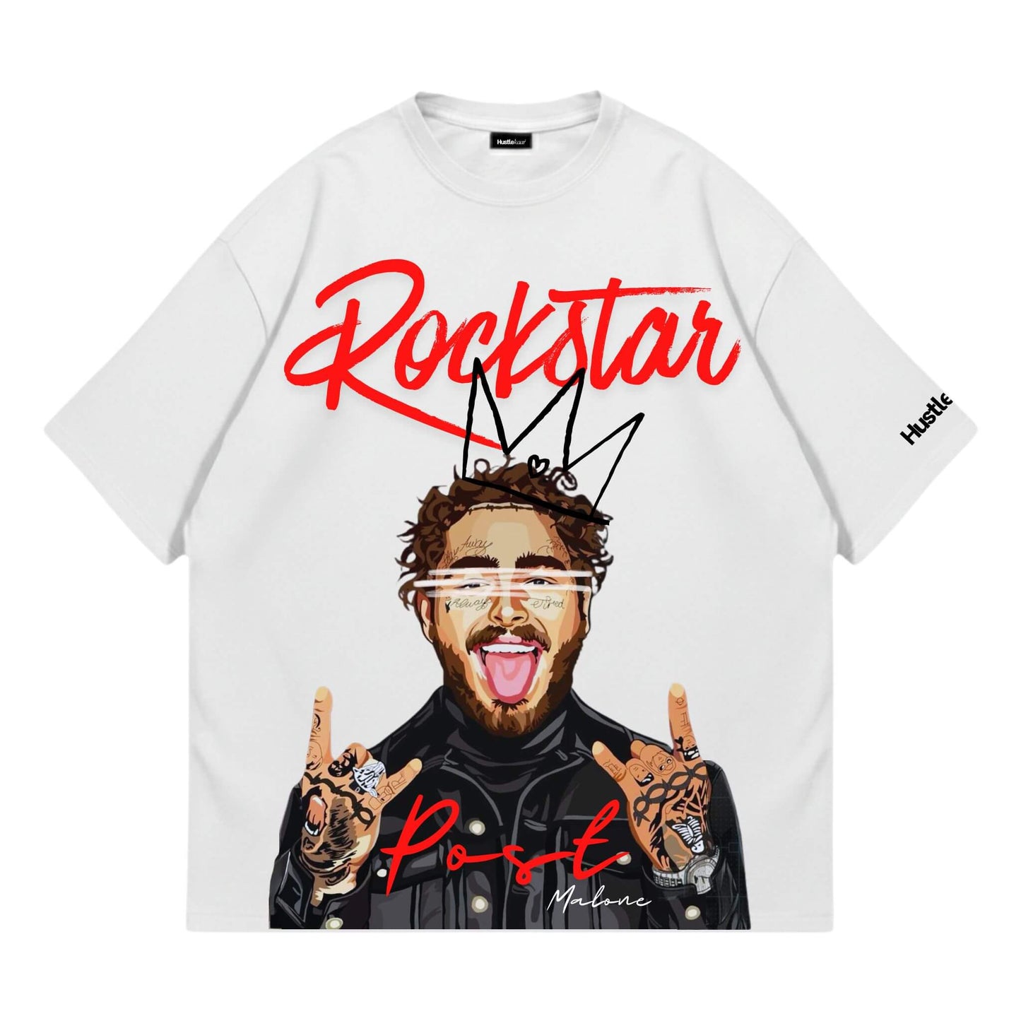 Post Malone Rockstar Heavyweight Oversized Tee - White