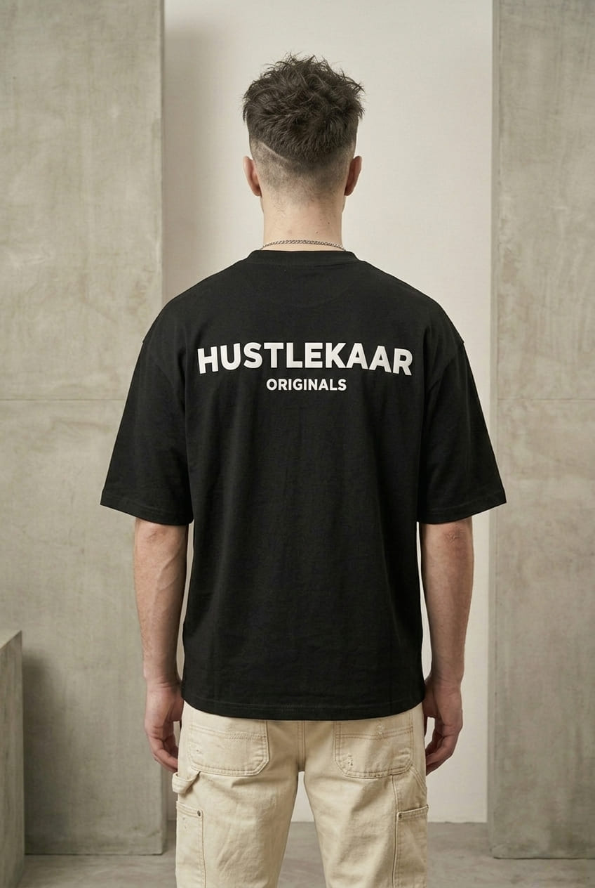 Premium Black Essential Oversized T-shirt