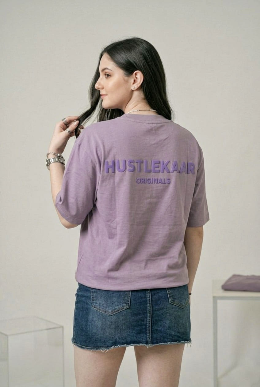 Premium Purple Essential Oversized T-shirt