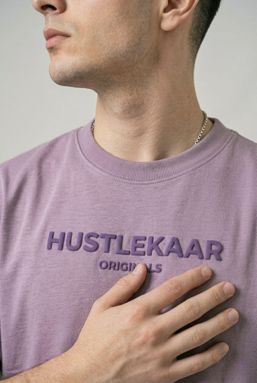 Premium Purple Essential Oversized T-shirt