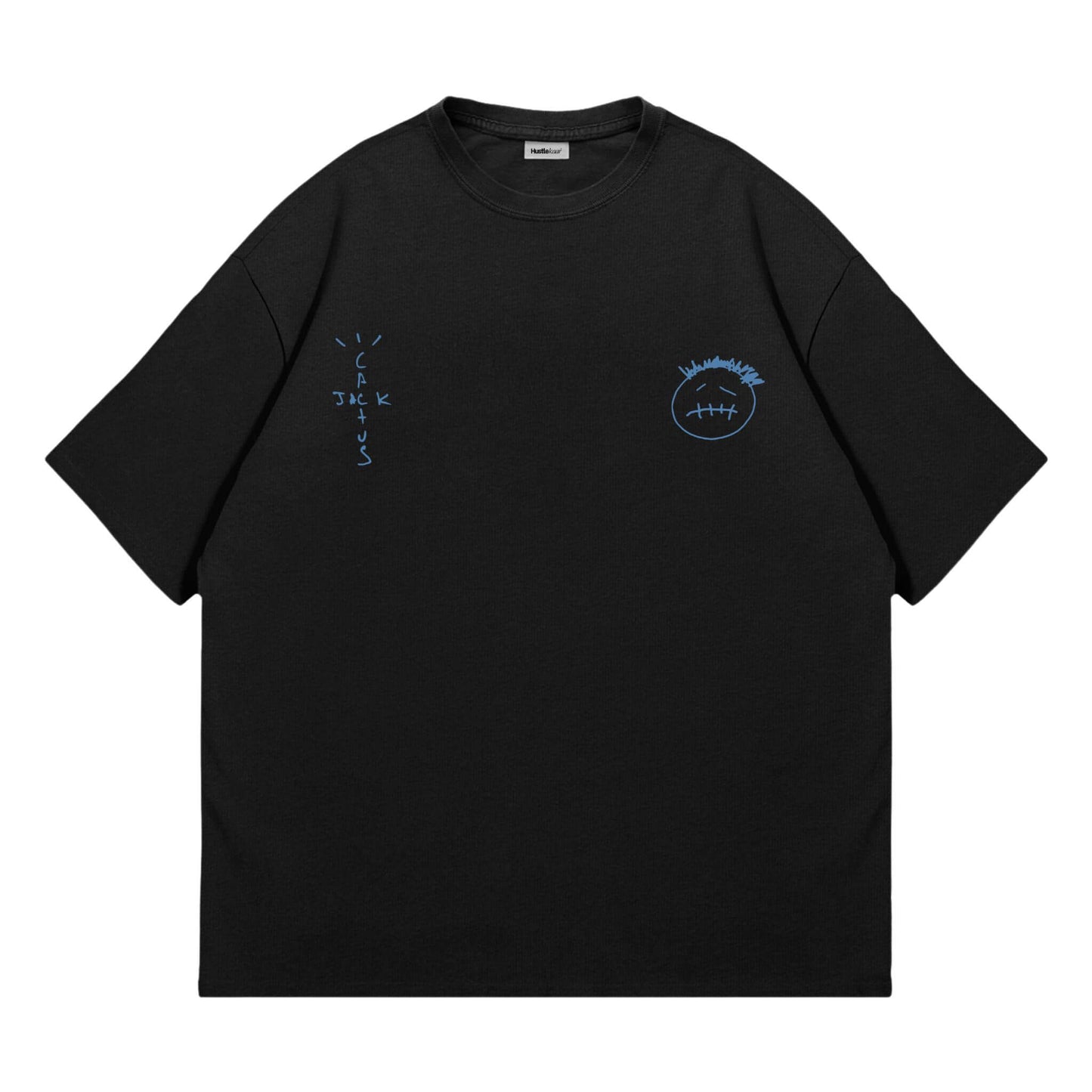 Look Mom I Can Fly Heavyweight Oversized Tee - Black